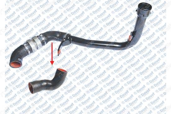 NIFEA 14871 Turbo Intercoller Hortumu (Orta Kucuk) Boxer Iii-Jumper Iii 2.2hdi E5 12-> Ducato Iii 2.3jtd 12->